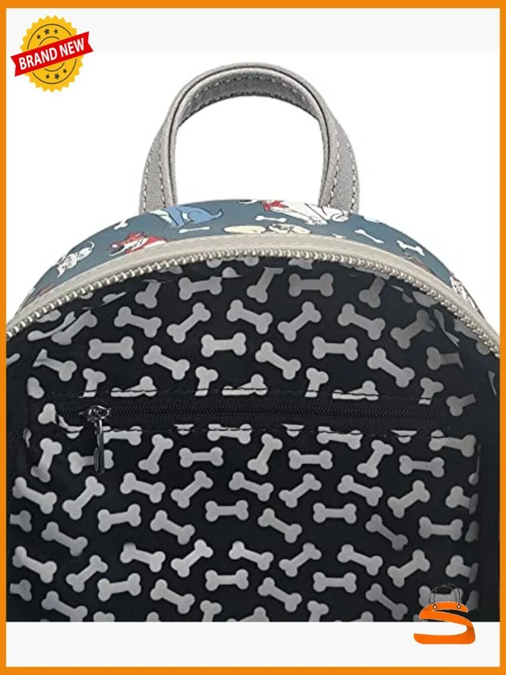 Disney Dogs All Over Print Mini Backpack Faux Leather